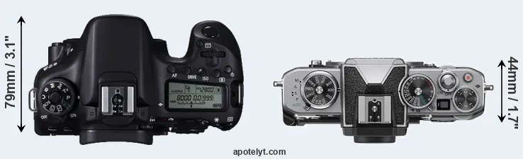 Compare 70D versus Z fc top