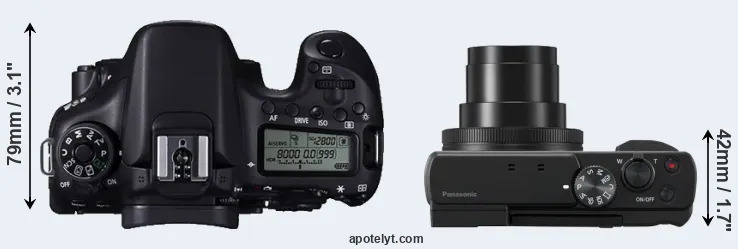 Compare 70D versus ZS80 top