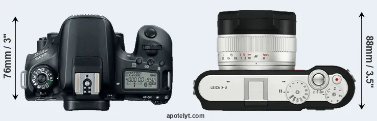 Compare 77D versus X-U Typ 113 top