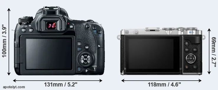 Comparison 77D or E-P7 rear