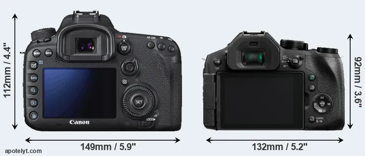 Comparison 7D Mark II or FZ330 rear