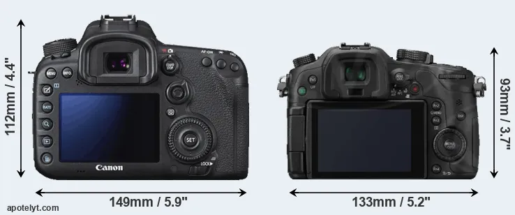 Comparison 7D Mark II or GH3 rear