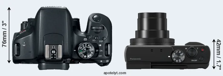 Compare 800D versus TZ95 top