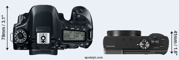 Compare 80D versus TZ90 top