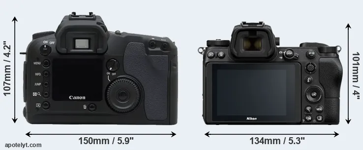 Comparison D30 or Z7 rear