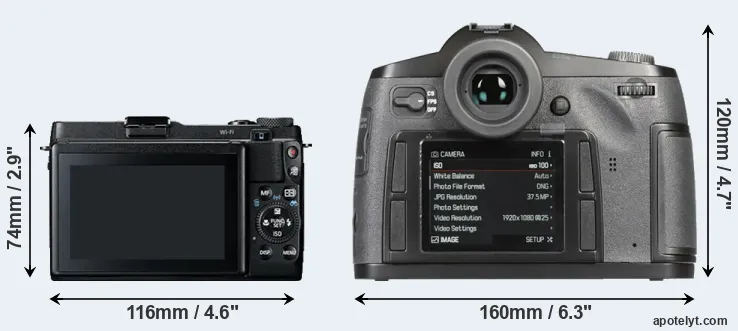 Comparison G1X Mark II or S-E Typ 006 rear