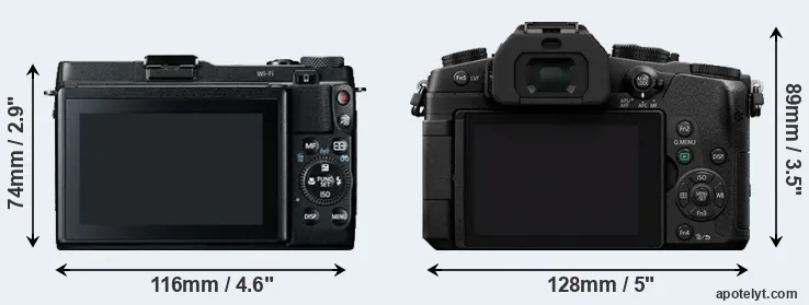 Comparison G1X Mark II or G80 rear