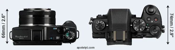 Compare G1X Mark II versus G80 top