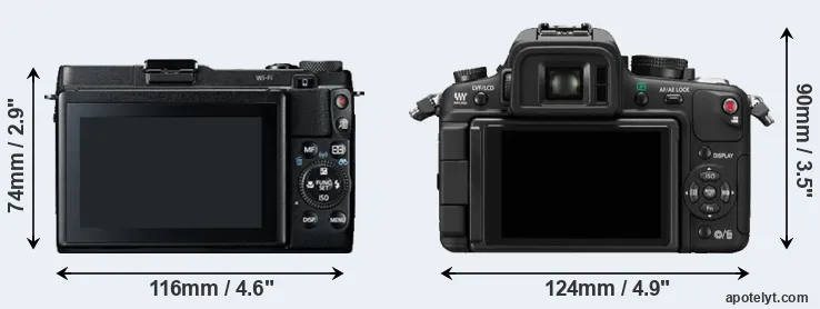 Comparison G1X Mark II or GH1 rear