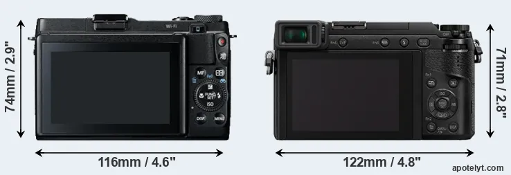 Comparison G1X Mark II or GX80 rear