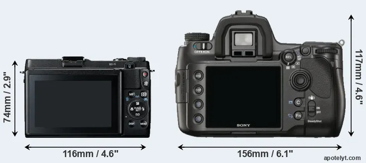 Comparison G1X Mark II or A900 rear