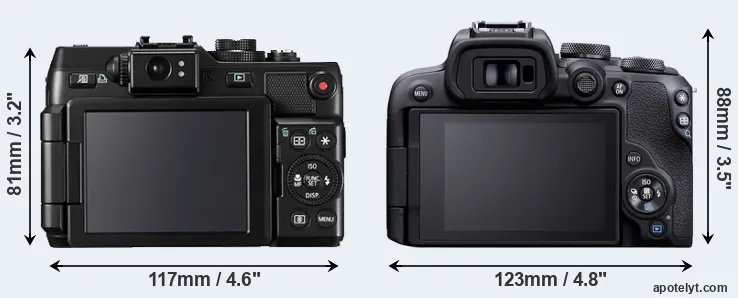Comparison G1X or R10 rear
