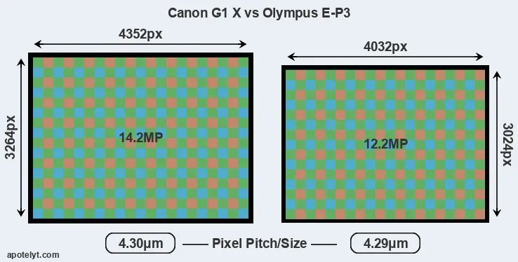 G1X versus E-P3 MP