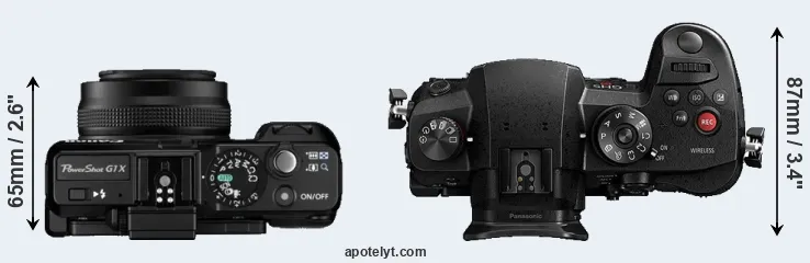 Compare G1X versus GH5s top