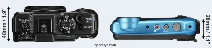 Compare G12 versus XP140 top