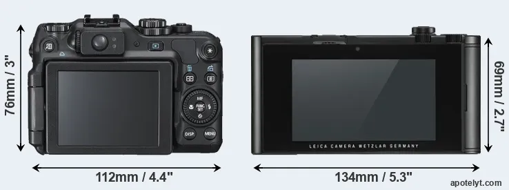 Comparison G12 or TL2 rear