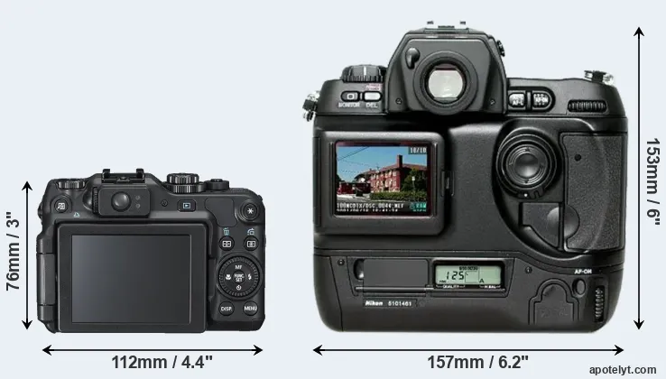 Comparison G12 or D1H rear