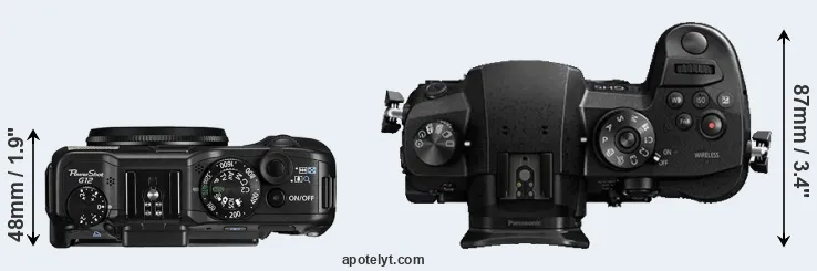 Compare G12 versus GH5 top
