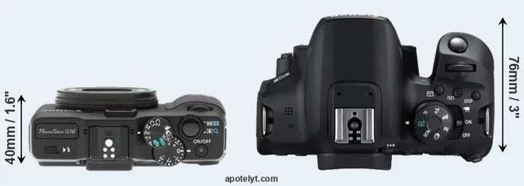 Compare G16 versus T8i top