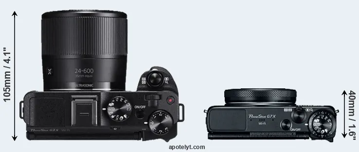 Compare G3X versus G7X top
