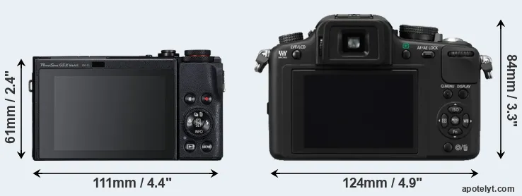 Comparison G5X Mark II or G10 rear
