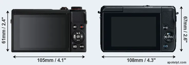 Comparison G7X Mark III or M10 rear