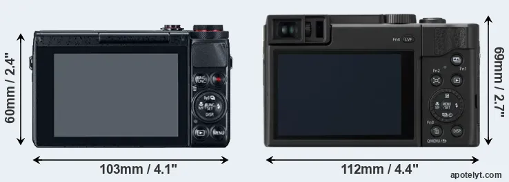 Comparison G7X or ZS80 rear