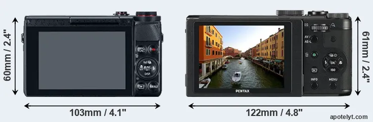 Comparison G7X or MX-1 rear