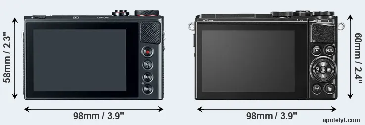 Comparison G9X or J5 rear