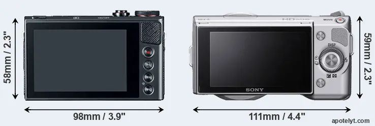 Comparison G9X or NEX-5 rear