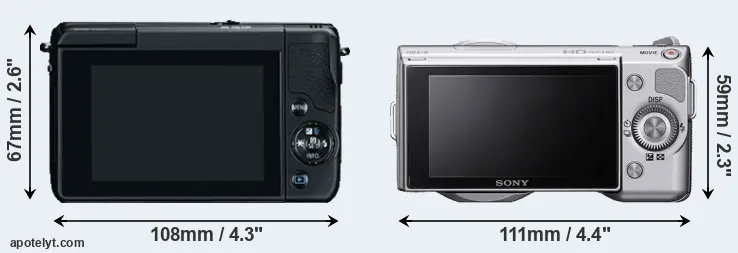 Comparison M10 or NEX-5 rear