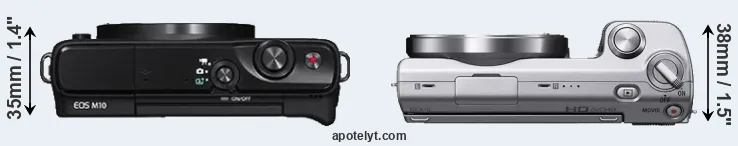 Compare M10 versus NEX-5 top