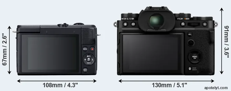 Comparison M200 or X-T5 rear