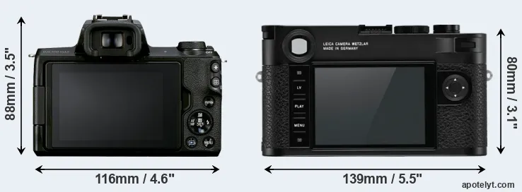 Comparison M50 Mark II or M10-R rear