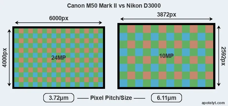 M50 Mark II versus D3000 MP