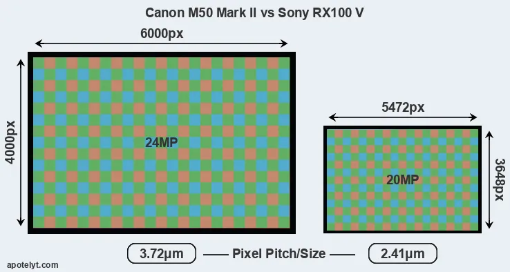 M50 Mark II versus RX100 V MP