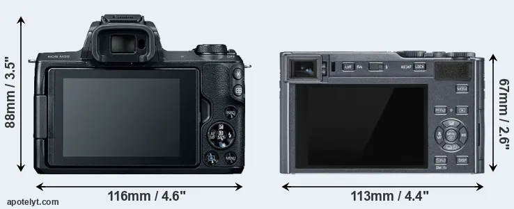 Comparison M50 or C-LUX rear
