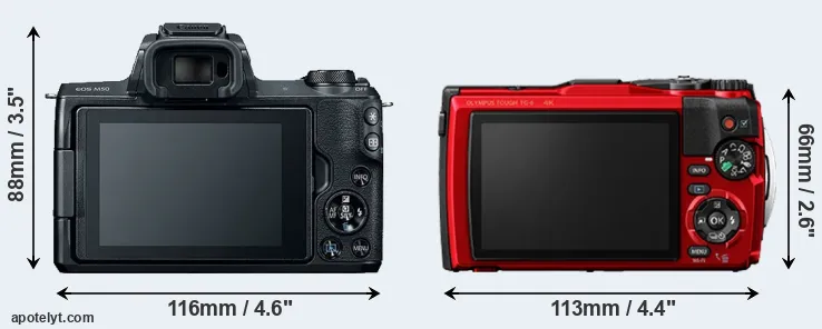 Comparison M50 or TG-6 rear