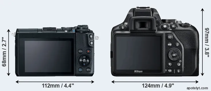 Comparison M6 or D3500 rear