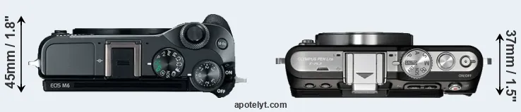 Compare M6 versus E-PL3 top