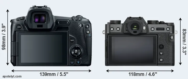 Comparison Canon R or X-T30 rear