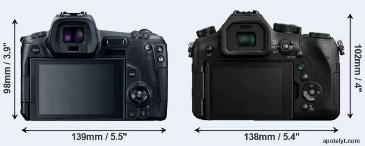 Comparison Canon R or FZ2000 rear