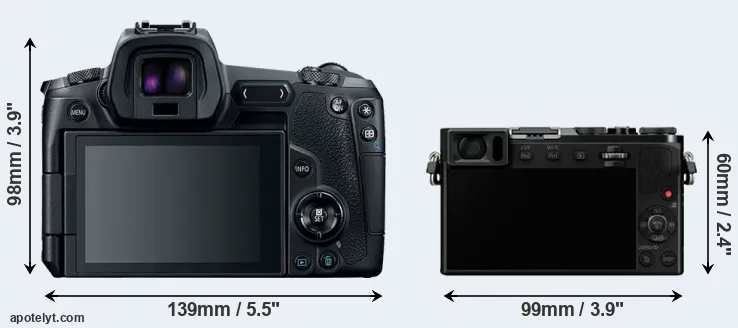 Comparison Canon R or GM5 rear