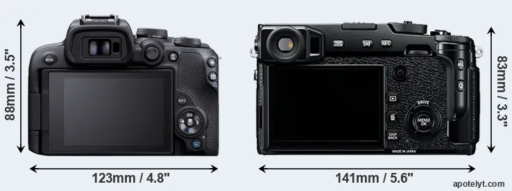 Comparison R10 or X-Pro2 rear