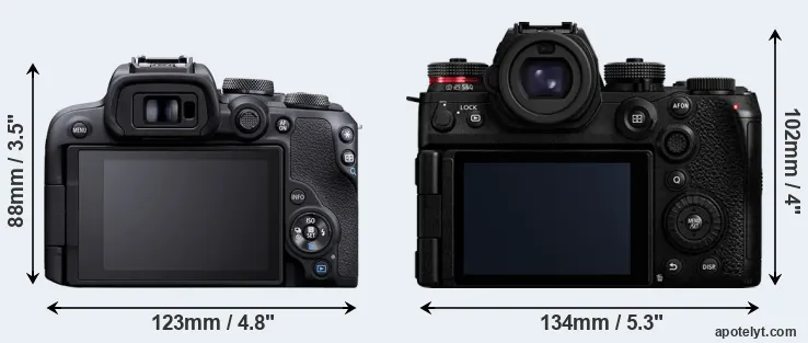Comparison R10 or S1R II rear
