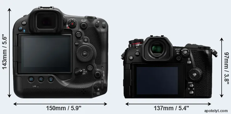 Comparison R3 or G9 rear