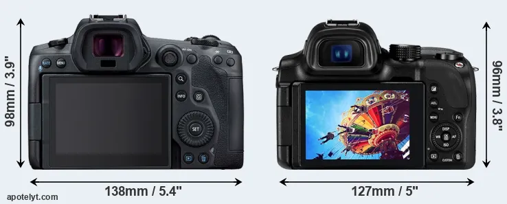 Comparison R5 or NX30 rear