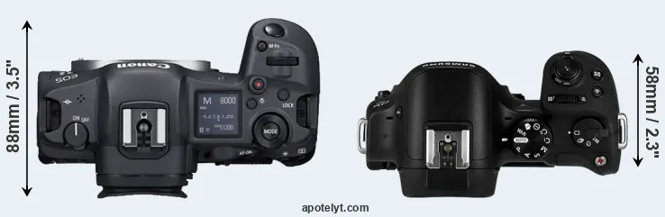 Compare R5 versus NX30 top
