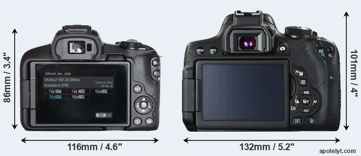 Comparison R50 or T6i rear