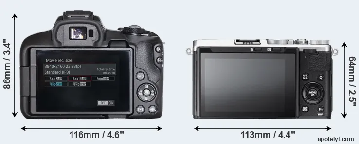 Comparison R50 or X70 rear